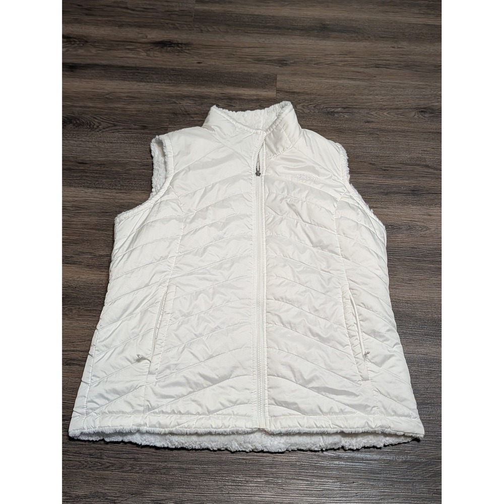 The North Face Womens Mossbud Insulated Reversible Vest White XL NF0A5GBD